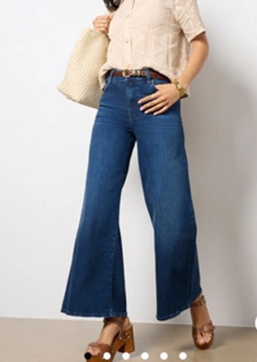 FRAME Denim - FRAME Le Palazzo Crop Wide Leg Jean in Keepsake Size: 29